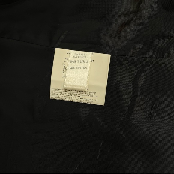 DIESEL Jamon-Bis Blazer Jacket Men’s Xl Gray Striped Cotton Snap Buttons Sleeves - Picture 12 of 12